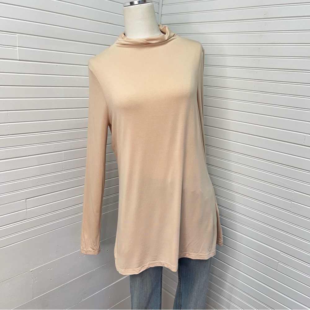!FINAL CHANCE! Daily Ritual Jersey Long-Sleeve Mock Neck Swing Tunic NWT